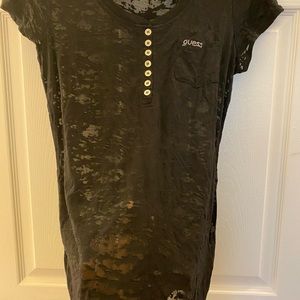 See through Guess shirt